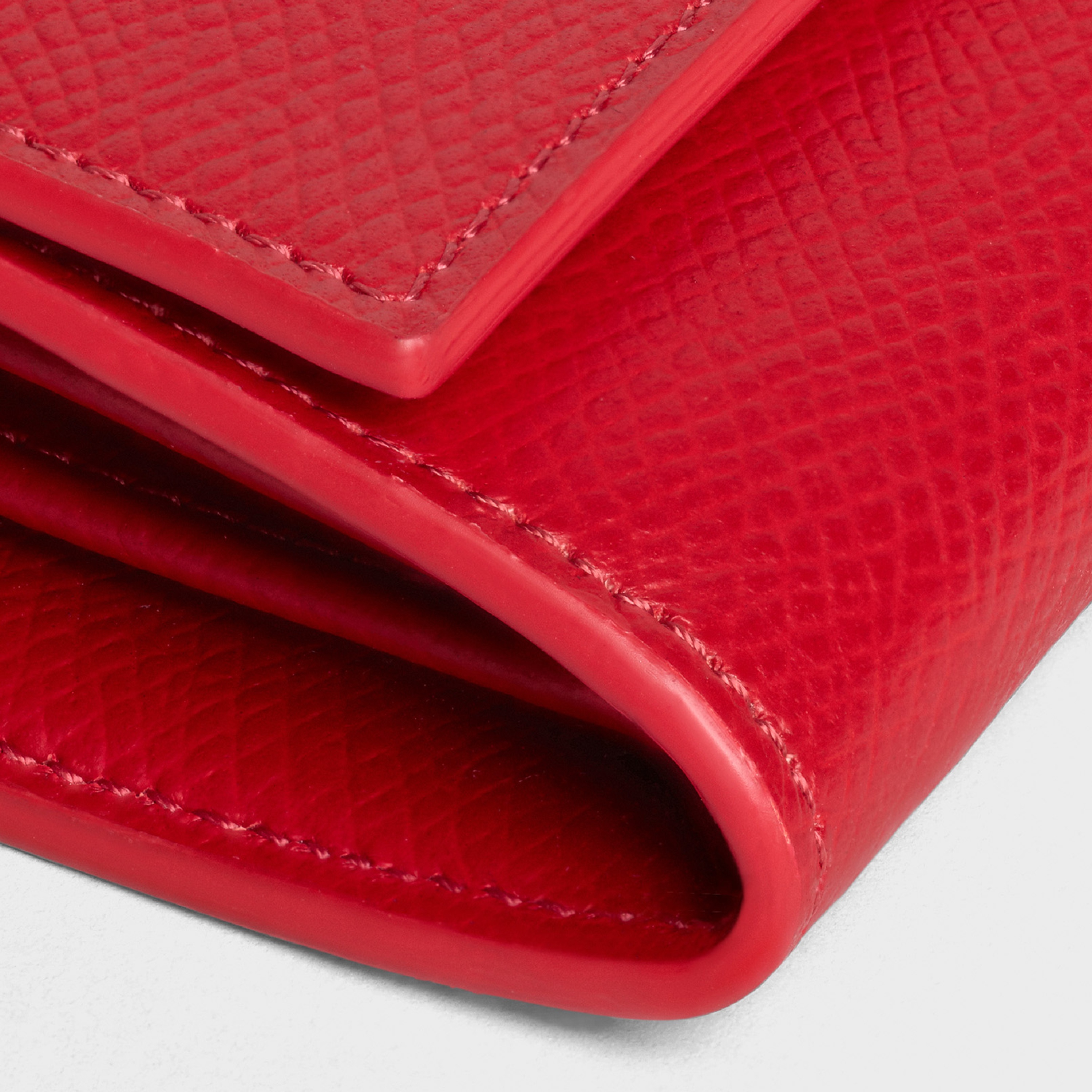 LARGE FLAP WALLET IN GRAINED CALFSKIN - 5