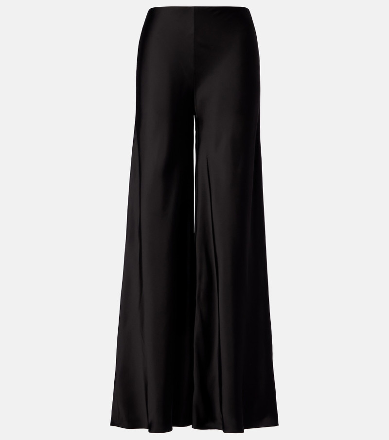 Satin wide-leg pants 1