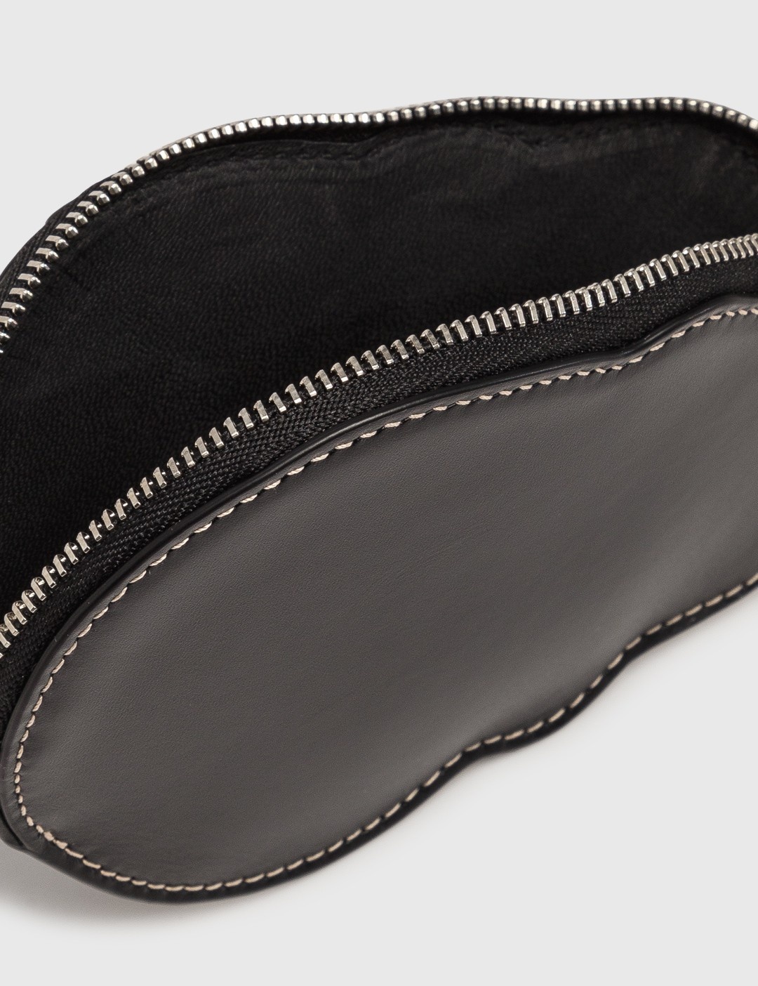 skull leather cardholder clip - 5