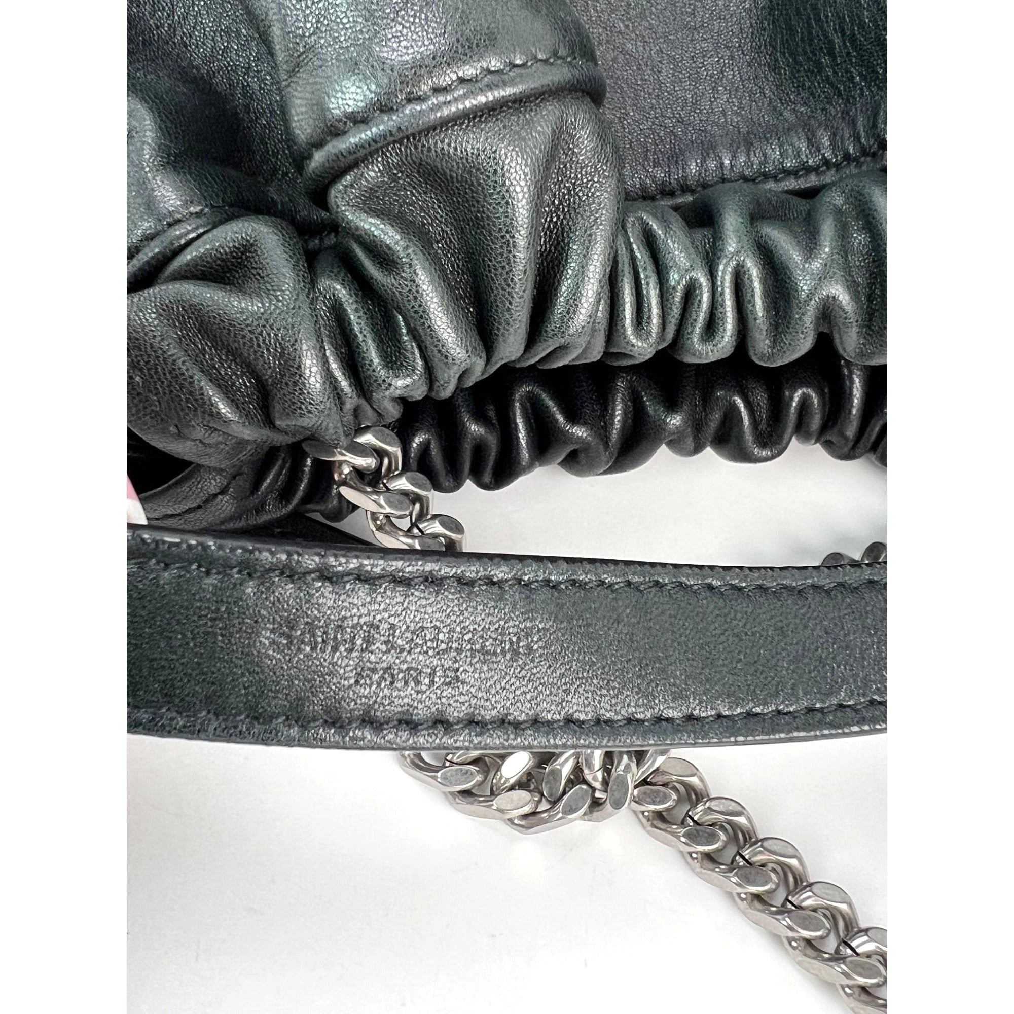 Saint Laurent Lambskin Teddy Drawstring Sac Bucket Bag - 8