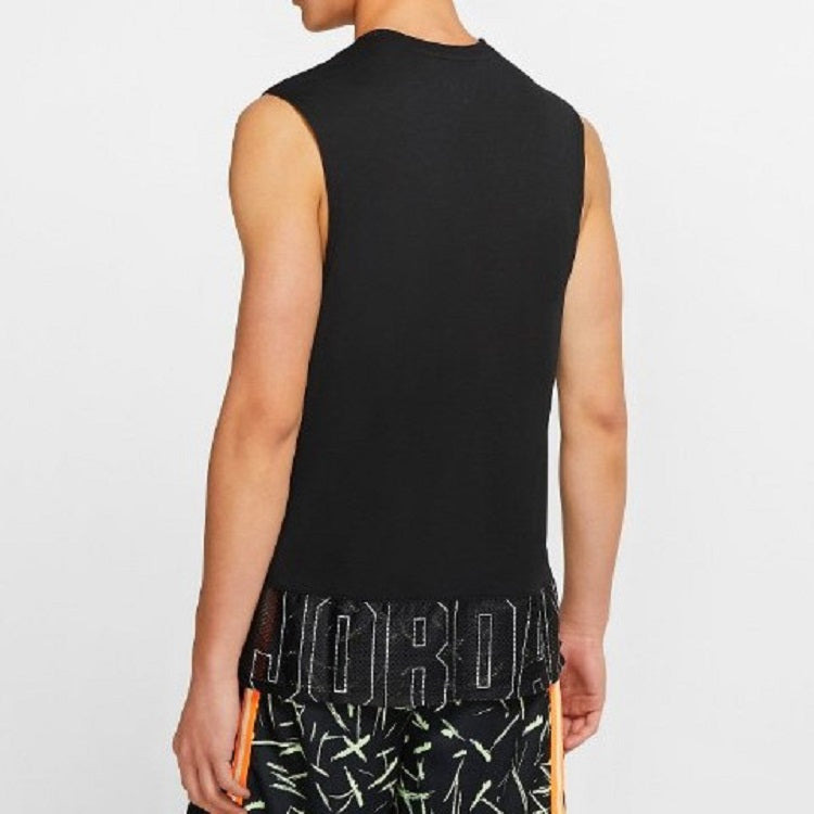 Air Jordan Basketball Training Sports Sleeveless Vest Black CJ4576-010 - 5