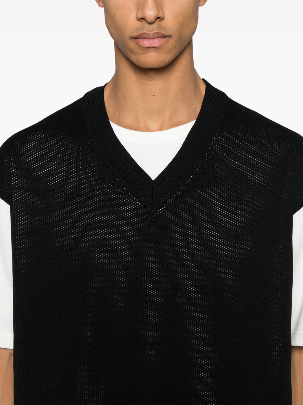 layered-effect T-shirt - 4