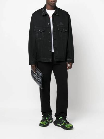 BALENCIAGA 3B Sports Icon Large Fit denim jacket outlook