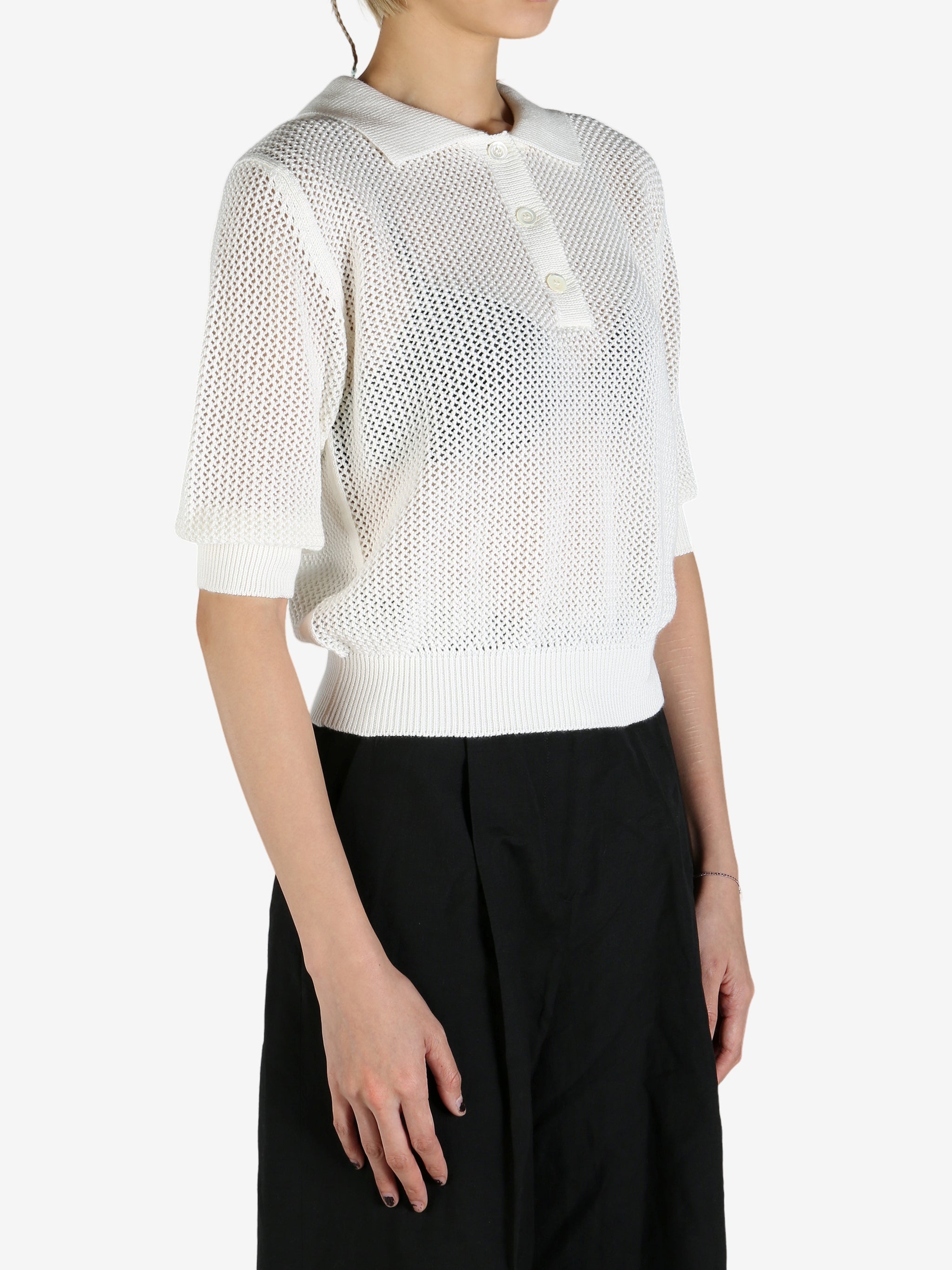 MARGARET HOWELL - Women Pointelle Polo Shirt - 2
