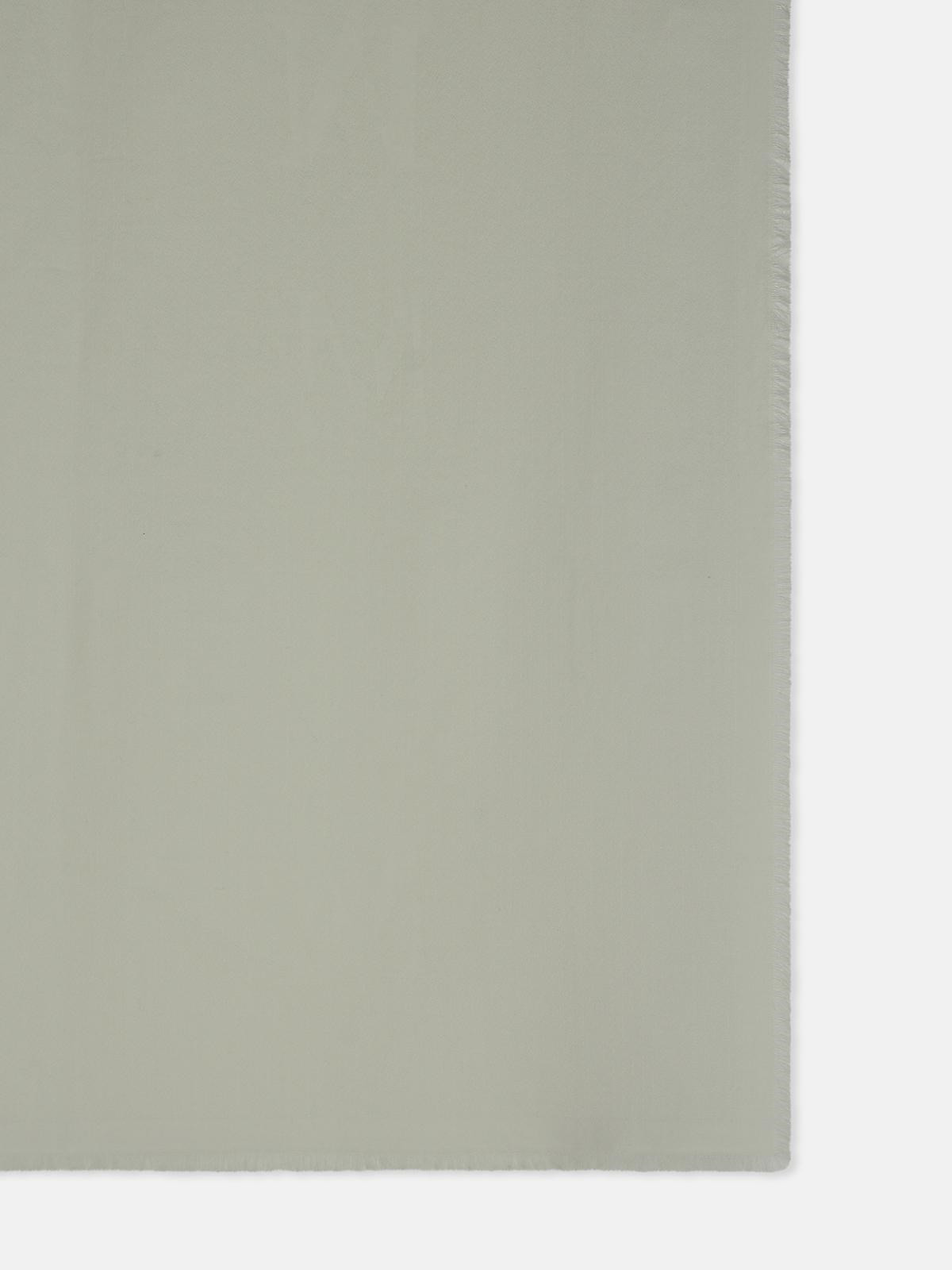 'CURVONE' IVORY WOOL BLEND SCARF - 3