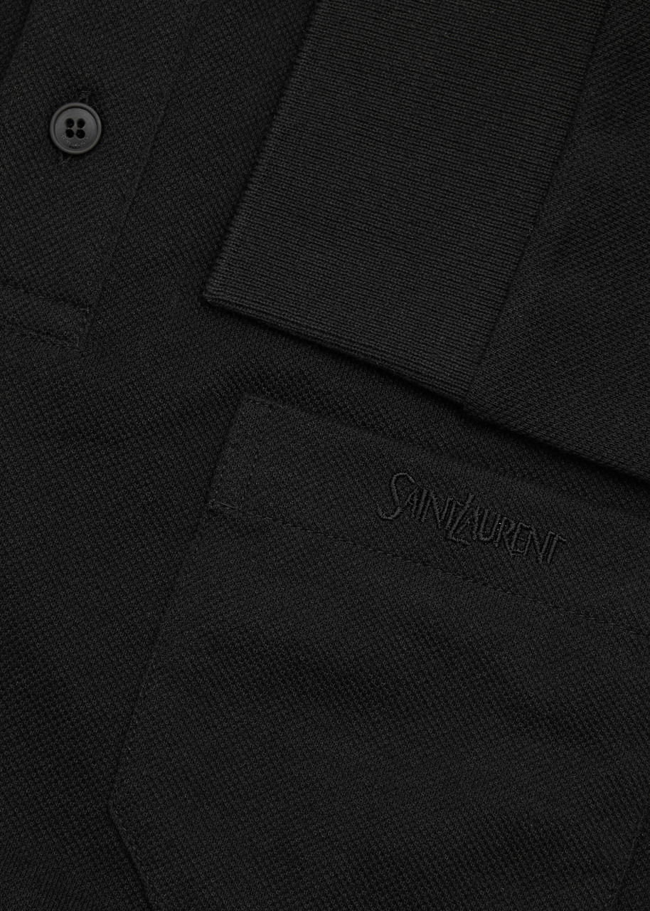 Logo piqué cotton-blend polo shirt - 5