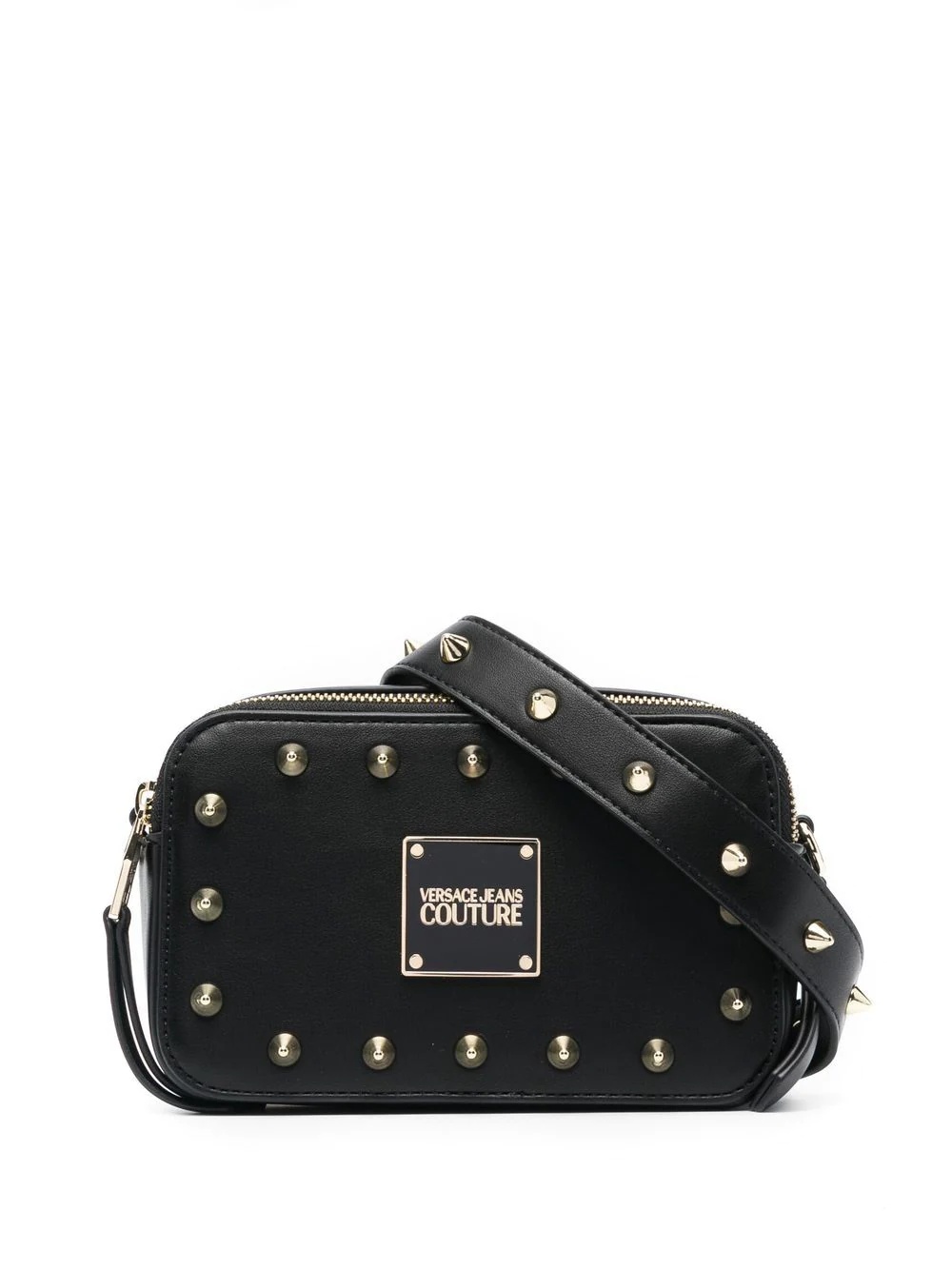 spike-studs crossbody camera bag - 1