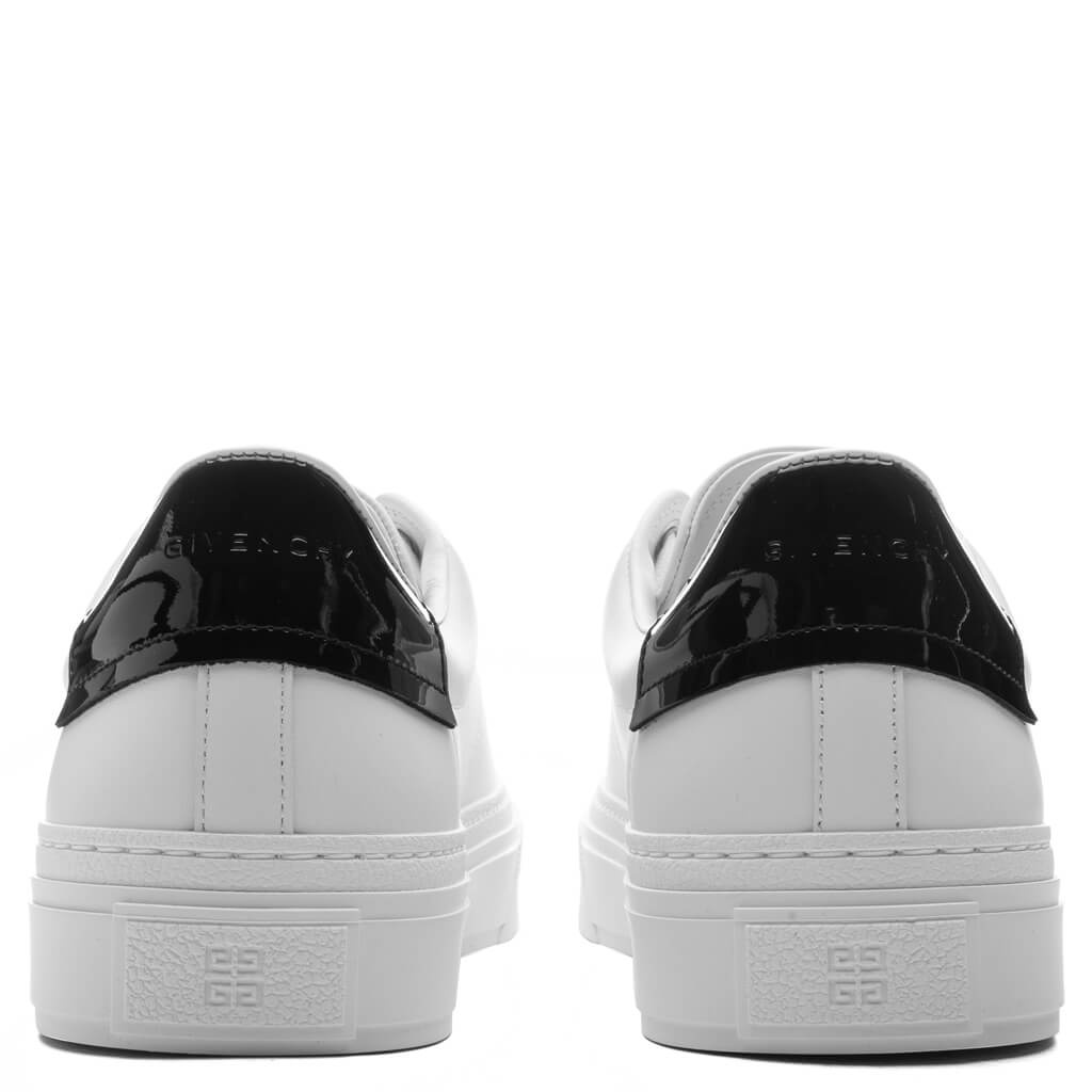 CITY SPORT SNEAKERS IN LEATHER - WHITE/BLACK - 4
