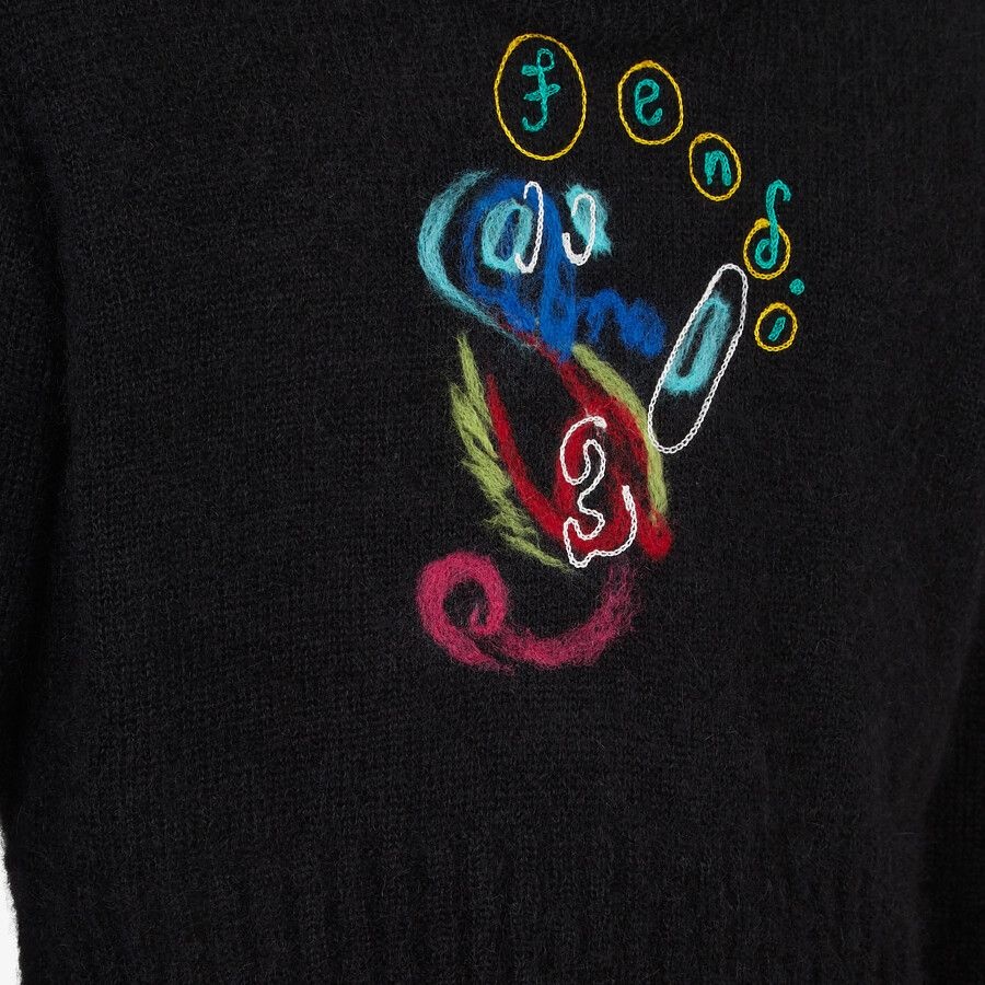 Black mohair jumper - 3