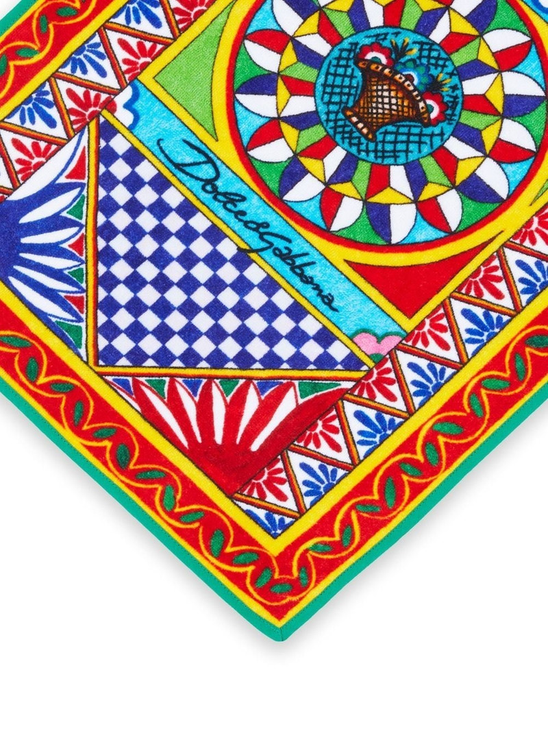 Dolce & Gabbana Carretto Siciliano foulard-print guest towel outlook