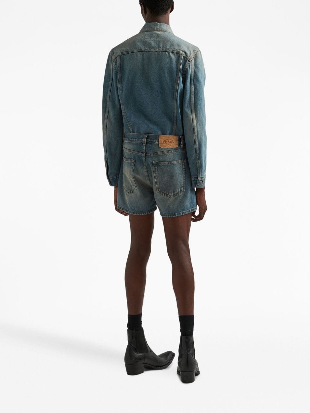 stonewashed denim jacket - 3