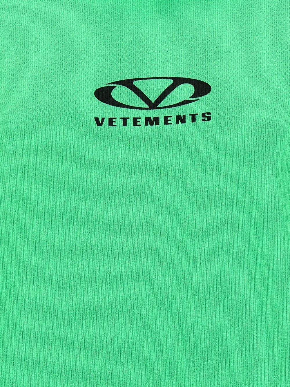 logo-print hoodie - 4