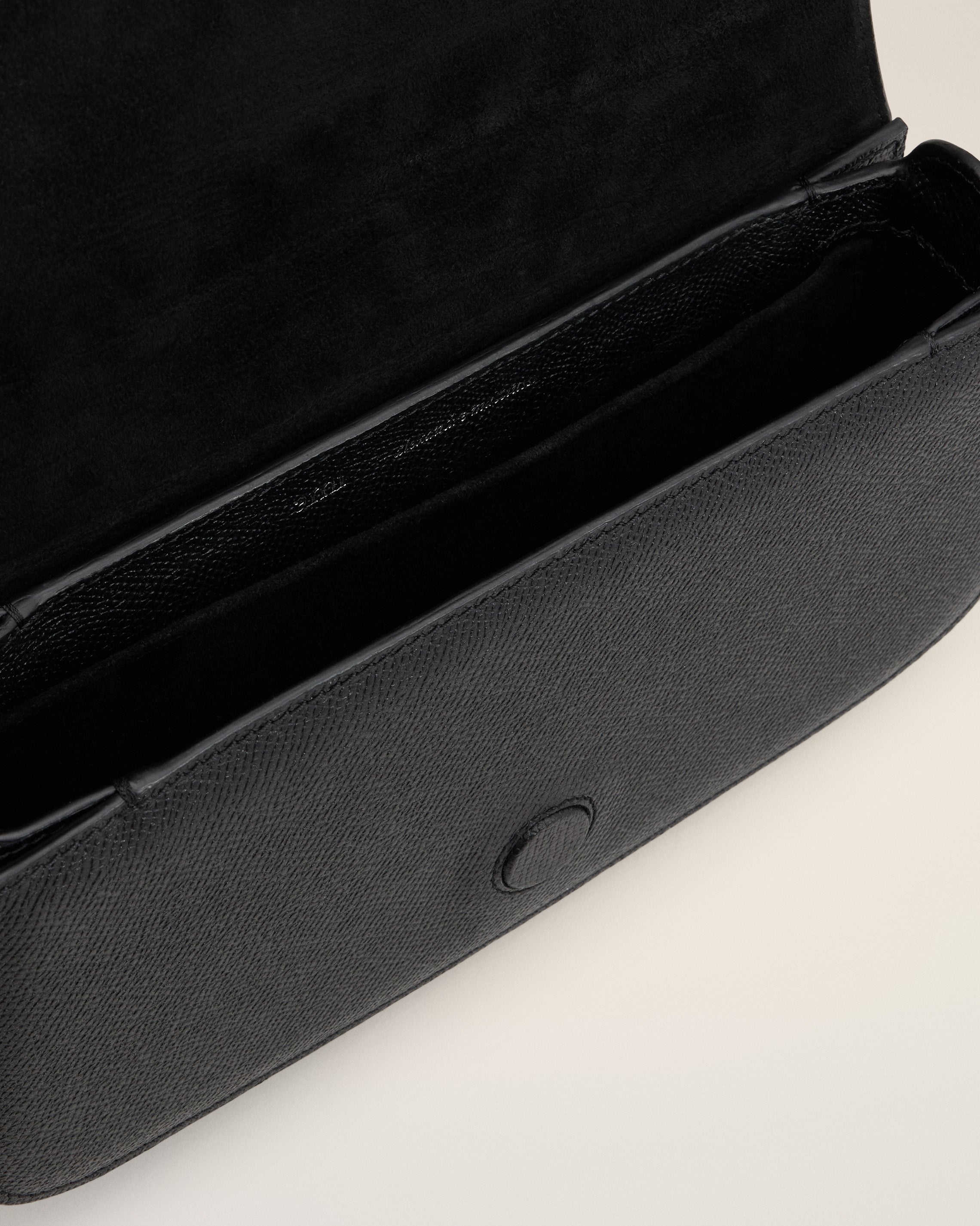 BLACK LEATHER CROSSBODY PARIS PARIS BAG - 5