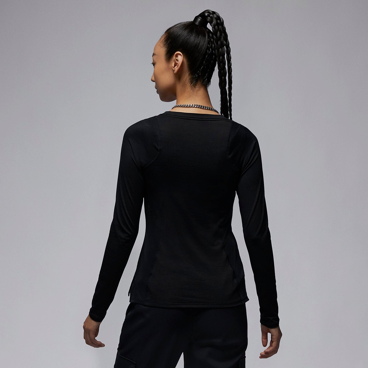 (WMNS) Air Jordan Long Sleeve Base Layer 'Black' FD7383-010 - 6