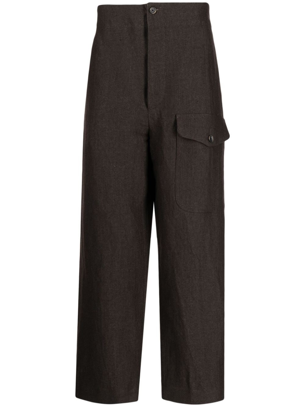 Paxton herringbone-pattern trousers - 1