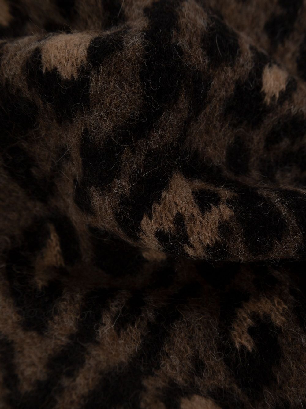 leopard-intarsia scarf - 2