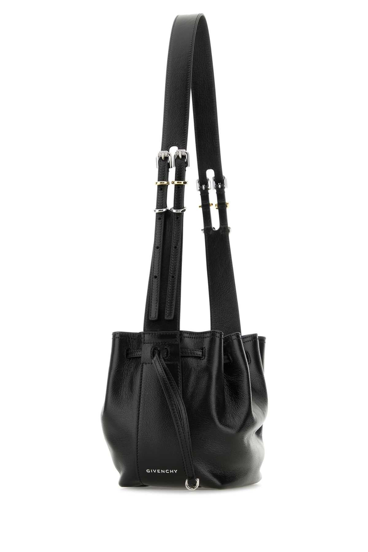 Givenchy Women Black Leather Small Pumpkin Crossbody Bag - 2