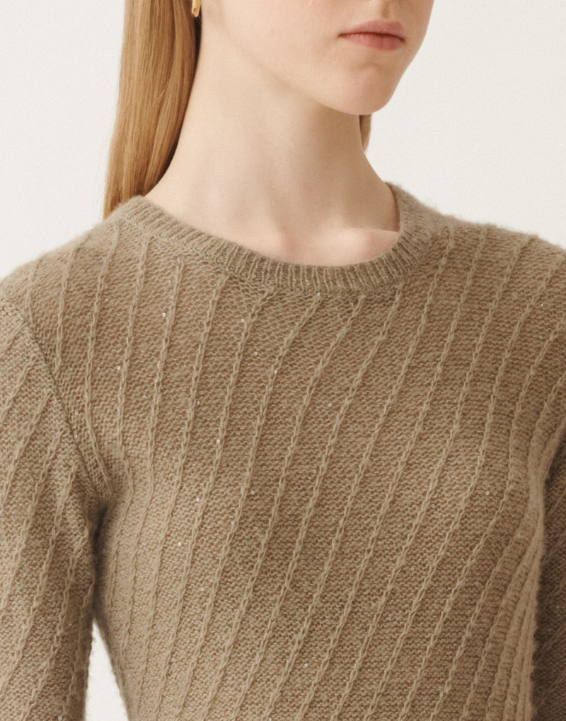 Wool and silk sweater with sequins 5