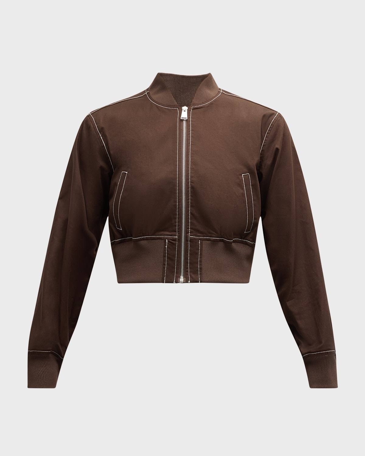 Lorenzo Cropped Bomber Jacket - 1