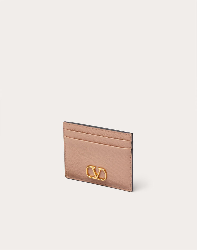 VLOGO SIGNATURE GRAINY CALFSKIN CARDHOLDER 4
