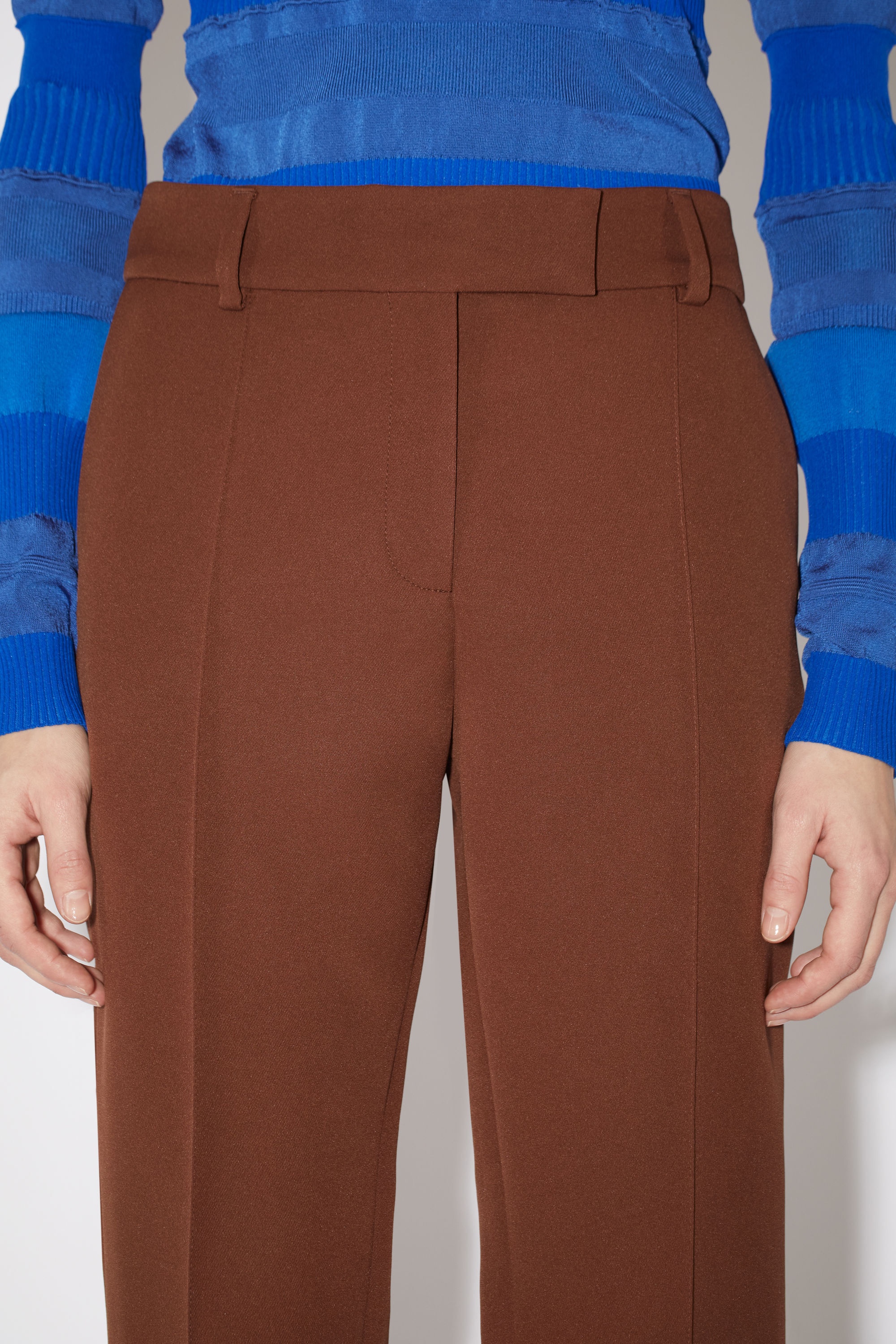 Tailored trousers - Cognac brown - 5