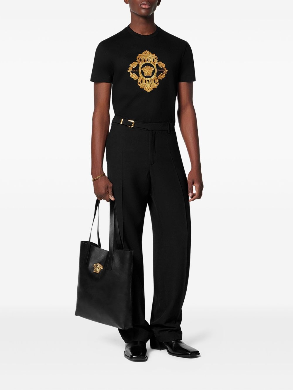 Architectural Baroque-embroidered T-shirt - 2