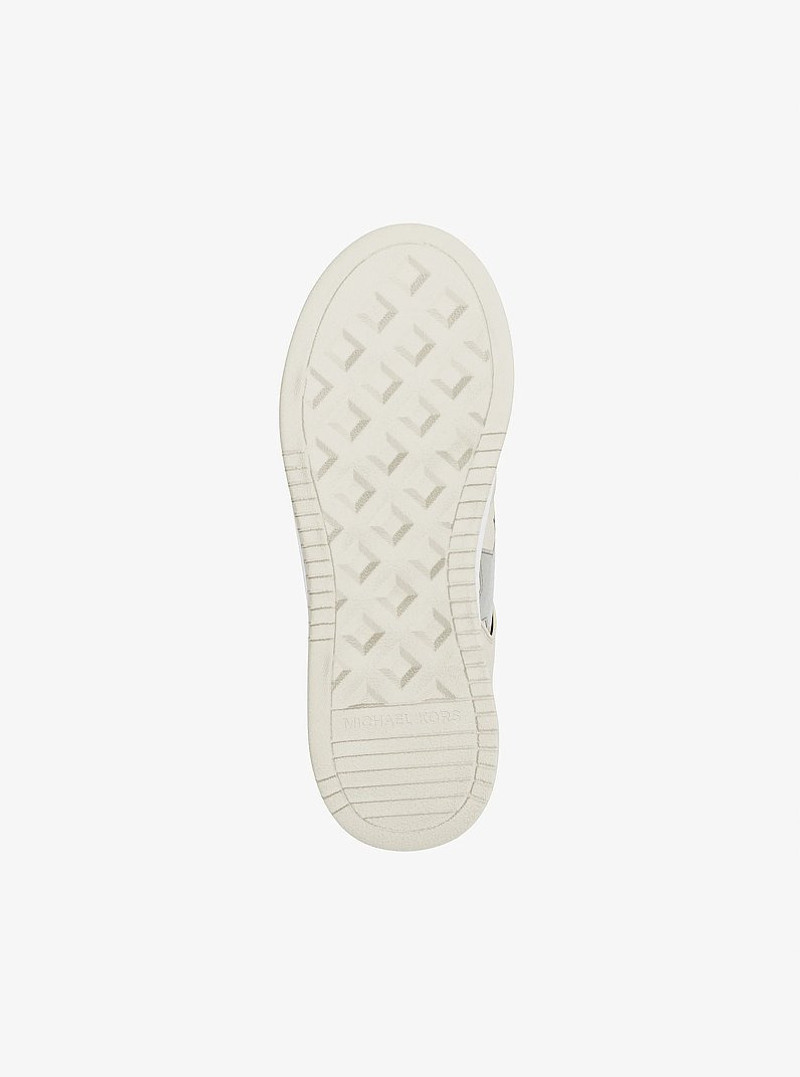 Lexi Embellished Mixed-Media Sneaker 6
