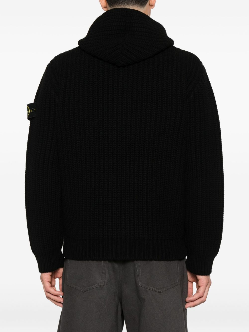ribbed-knit cardigan - 4