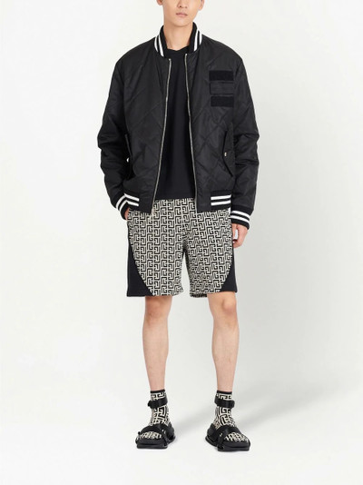 Balmain quilted bomber jacket outlook