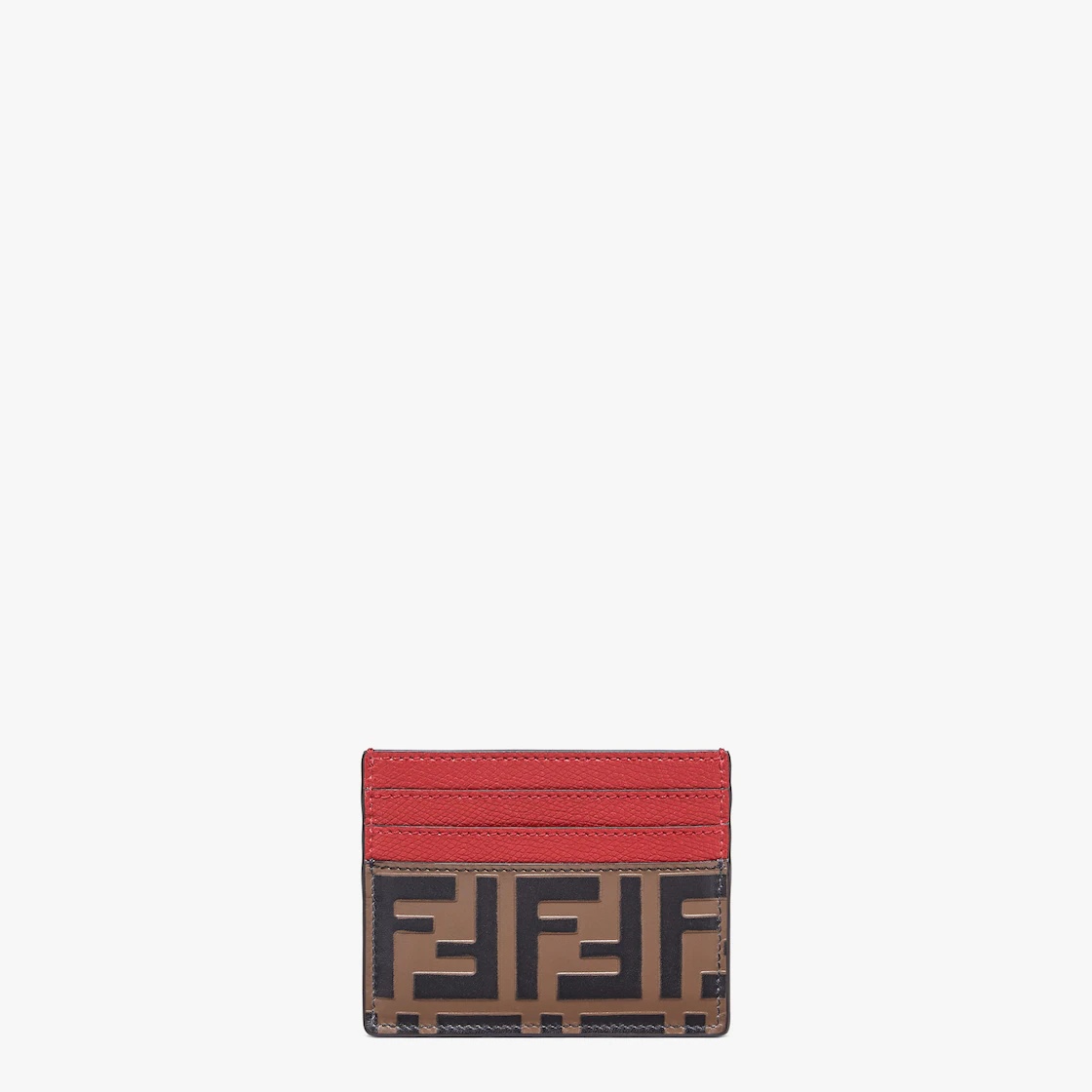 F is Fendi card holder with central compartment and six card slots. Finished with Fendi Roma logo an - 1