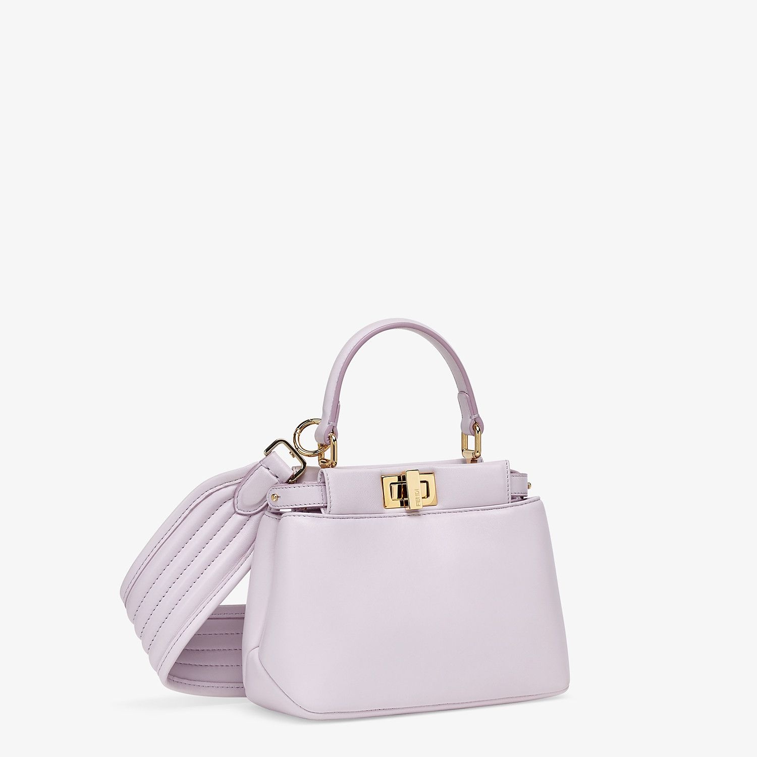 Lilac nappa leather bag - 3