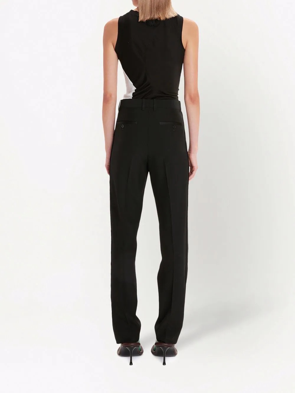 slim-fit tuxedo trousers - 4