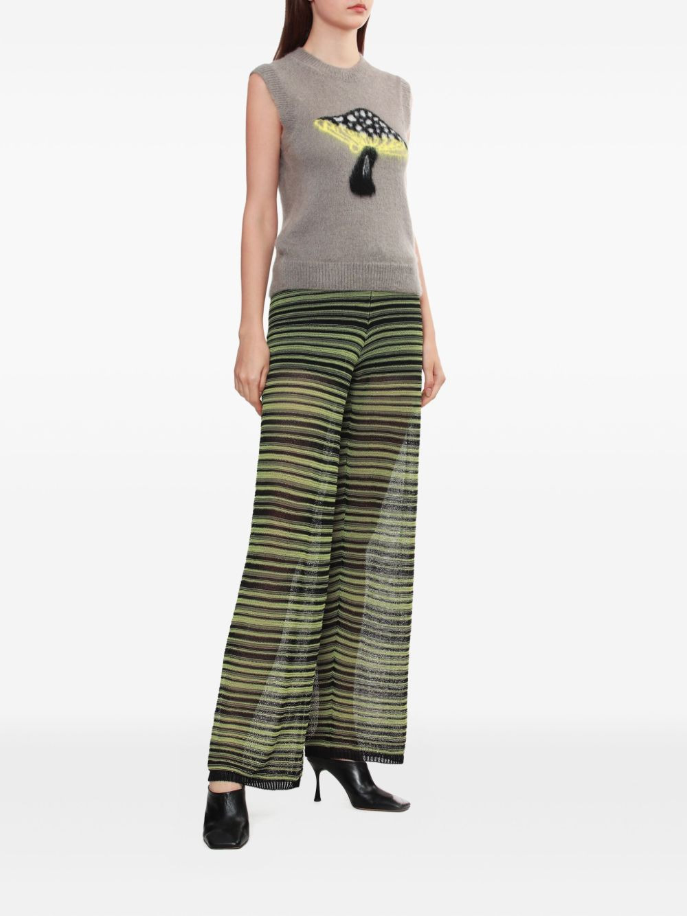 mushroom-print vest - 2