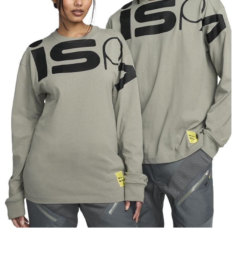 Nike ISPA Long Sleeve T-shirt 'Dark Ash Black' FJ7375-053 - 1