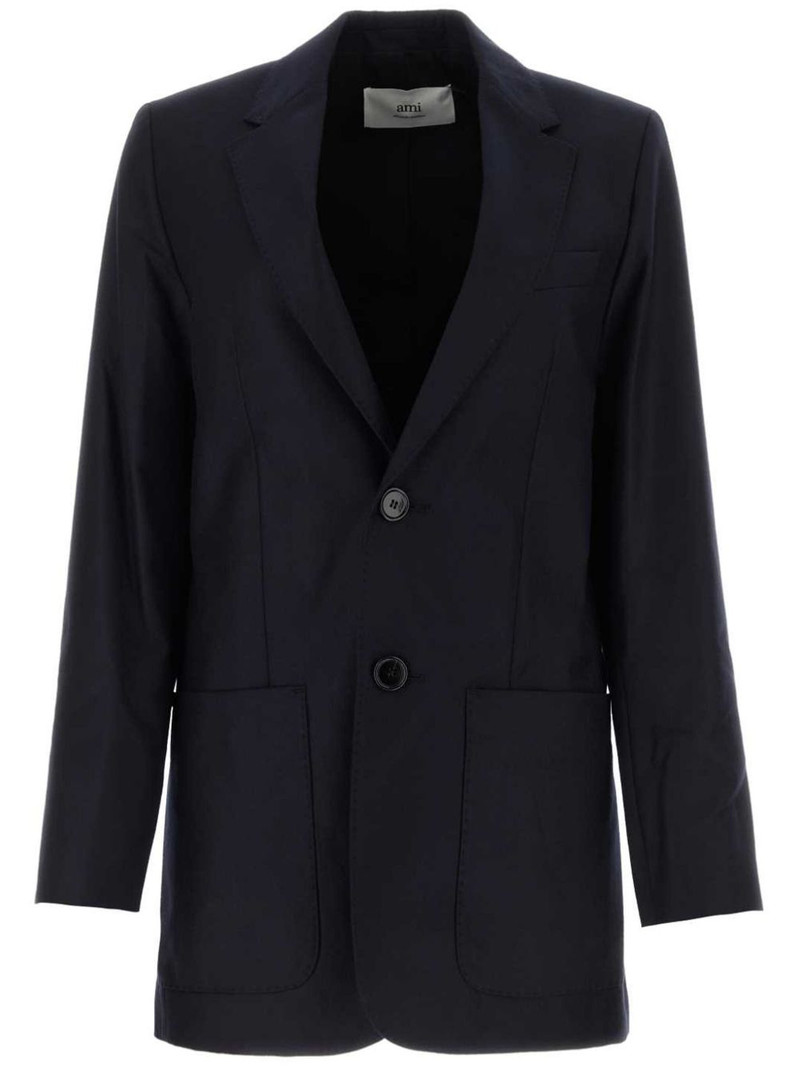 single-breasted wool blazer 1