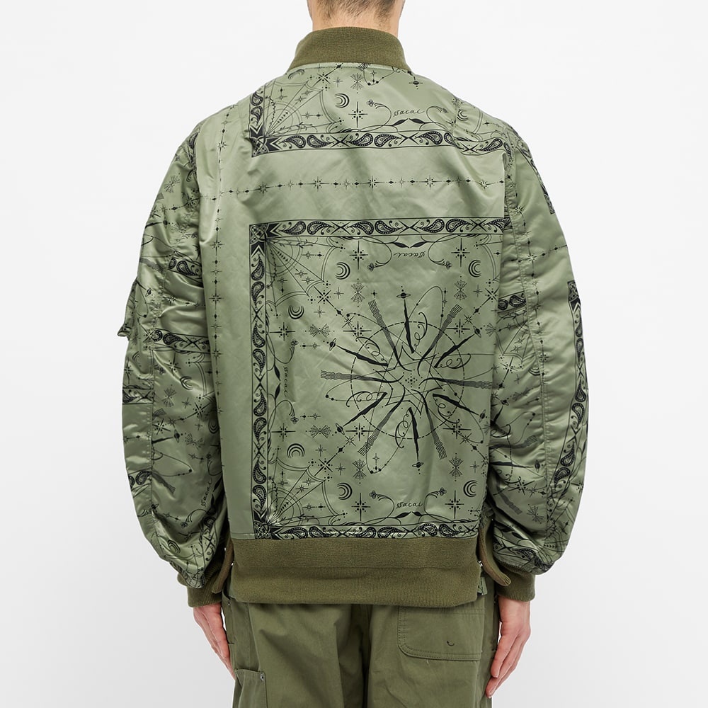 Sacai Dr. Woo Bandana MA-1 Jacket - 5