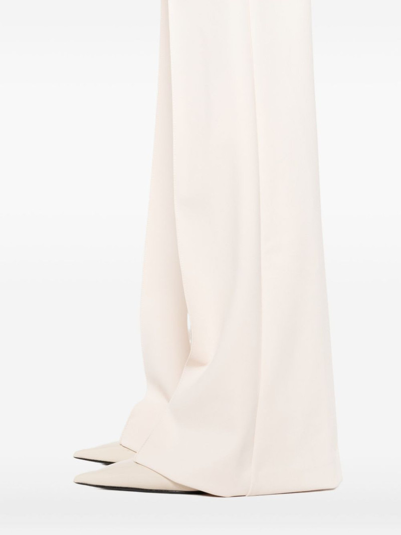 button-detailed flared trousers 5