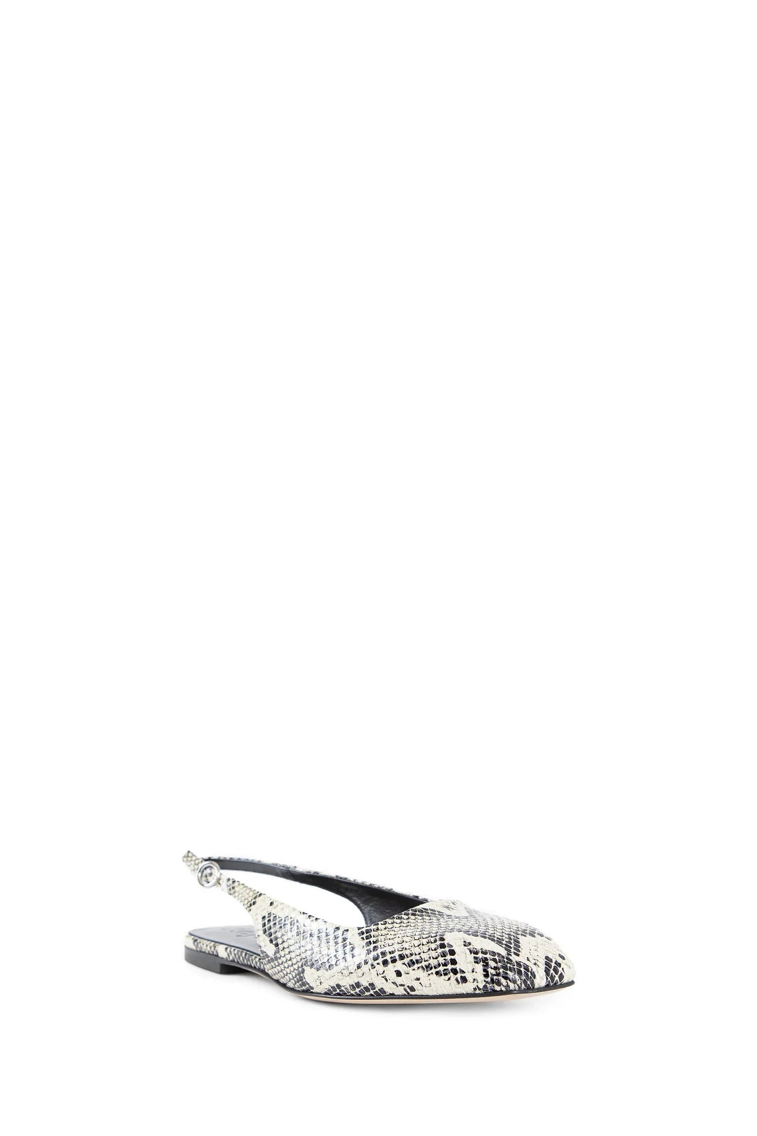 Geraldine-Snake-Print-Slingback-Flats - 2