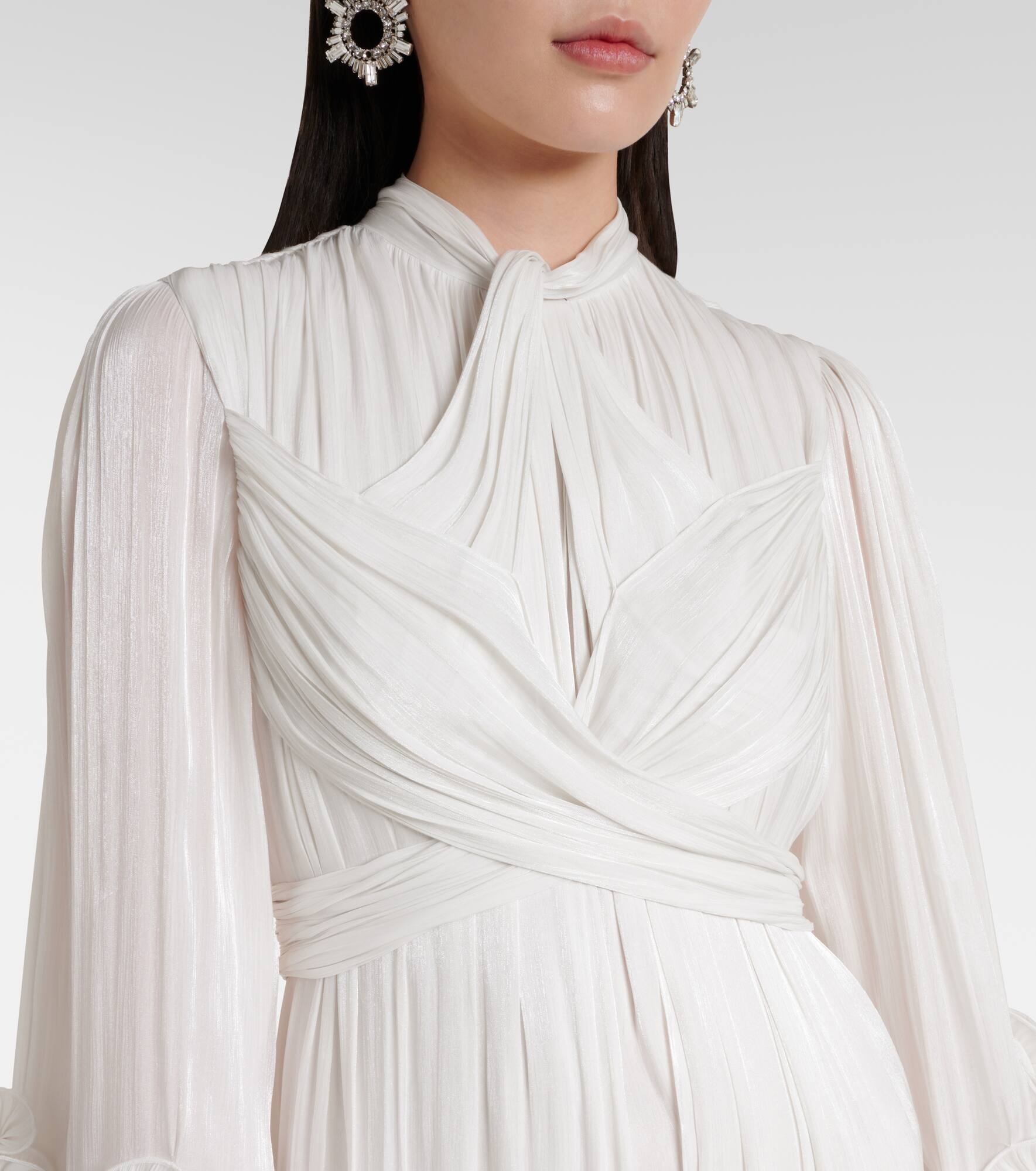 Ruffled pleated gown - 4