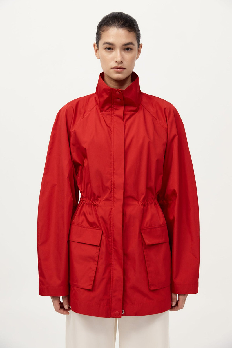 Paper Taffeta Parka - Red 5