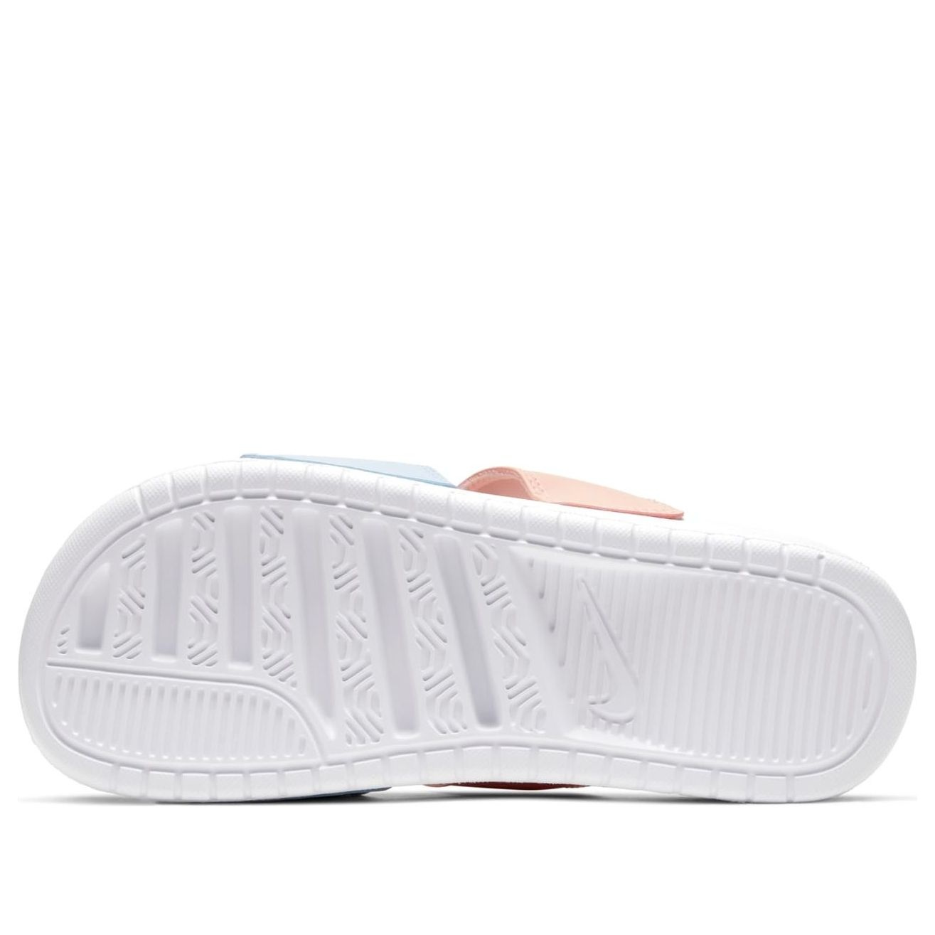 (WMNS) Nike Benassi Duo Ultra Slide White/Blue/Pink 819717-109 - 4