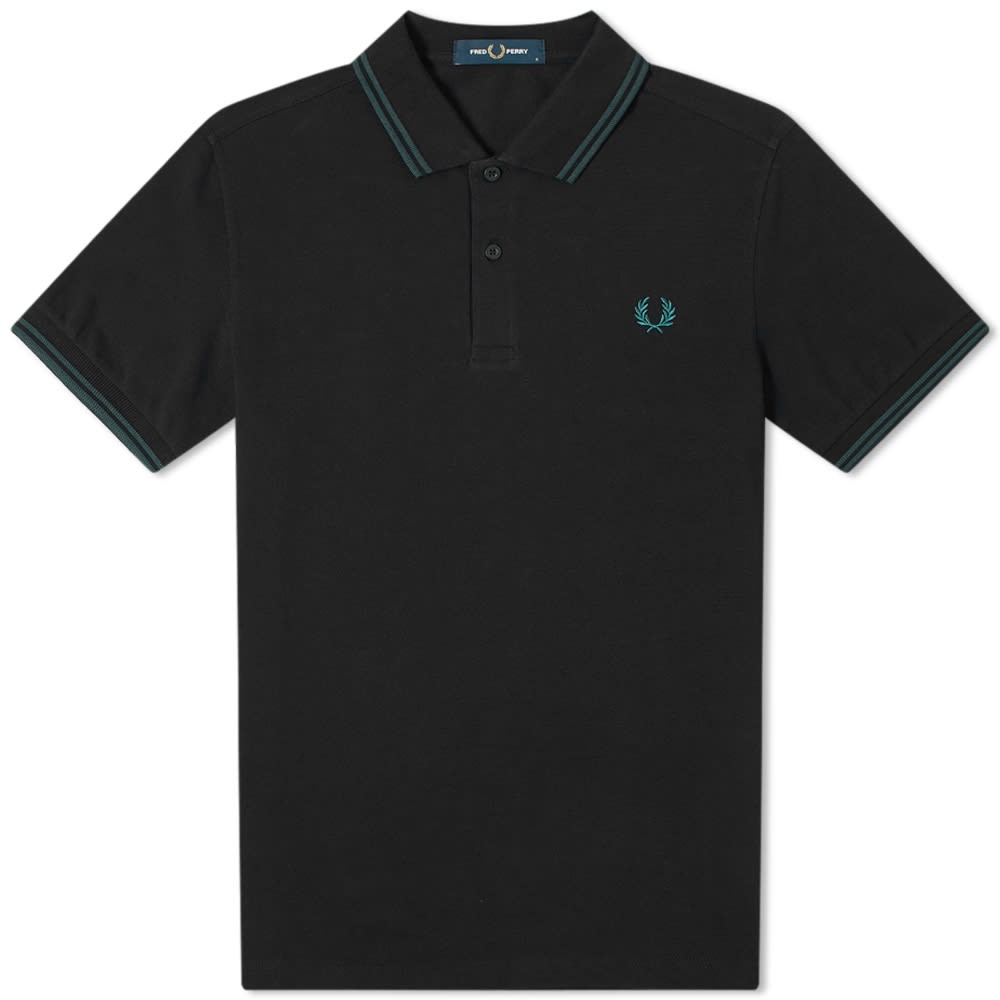 Fred Perry Authentic Slim Fit Twin Tipped Polo - 1