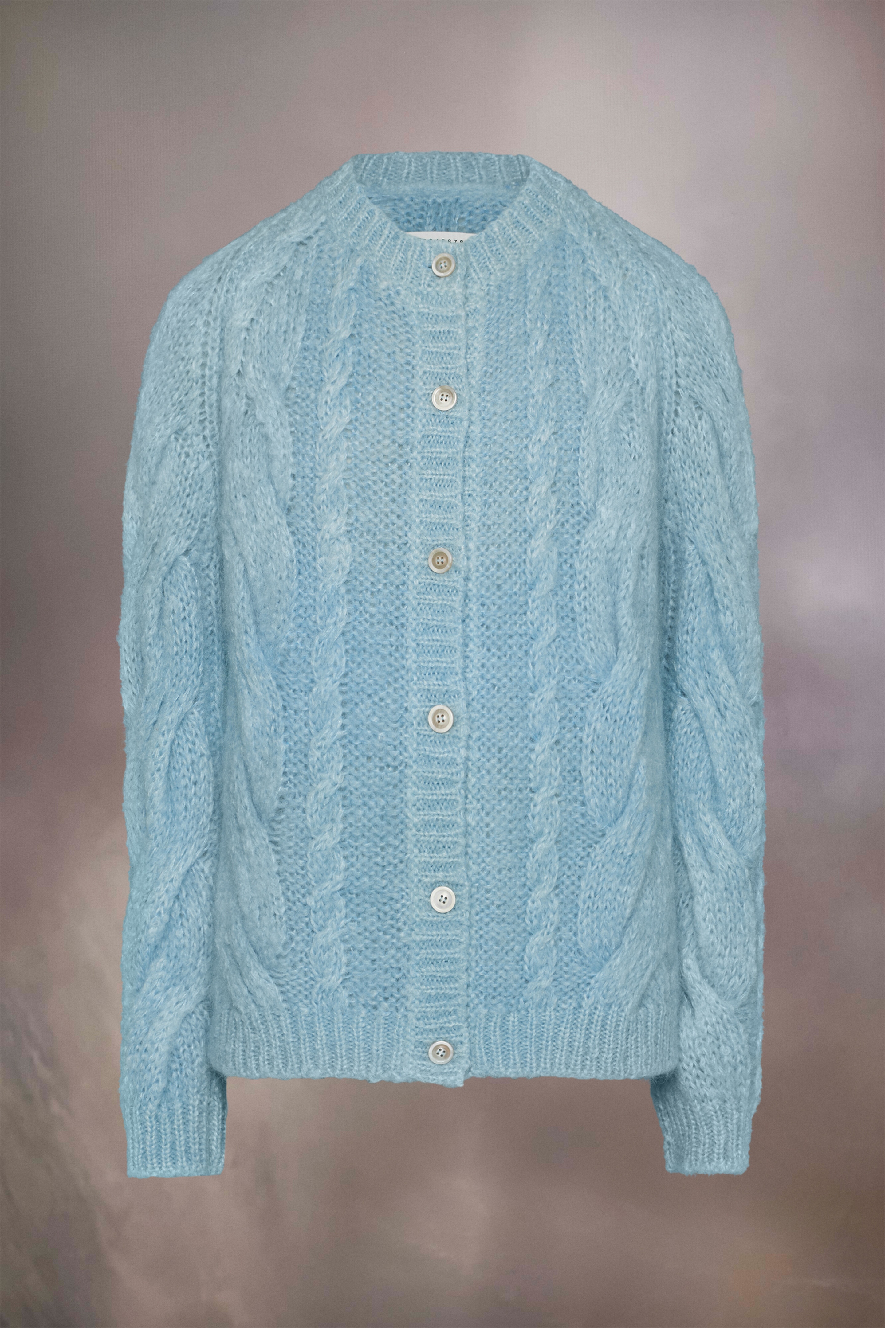 Faded mohair oversized cardigan - 1