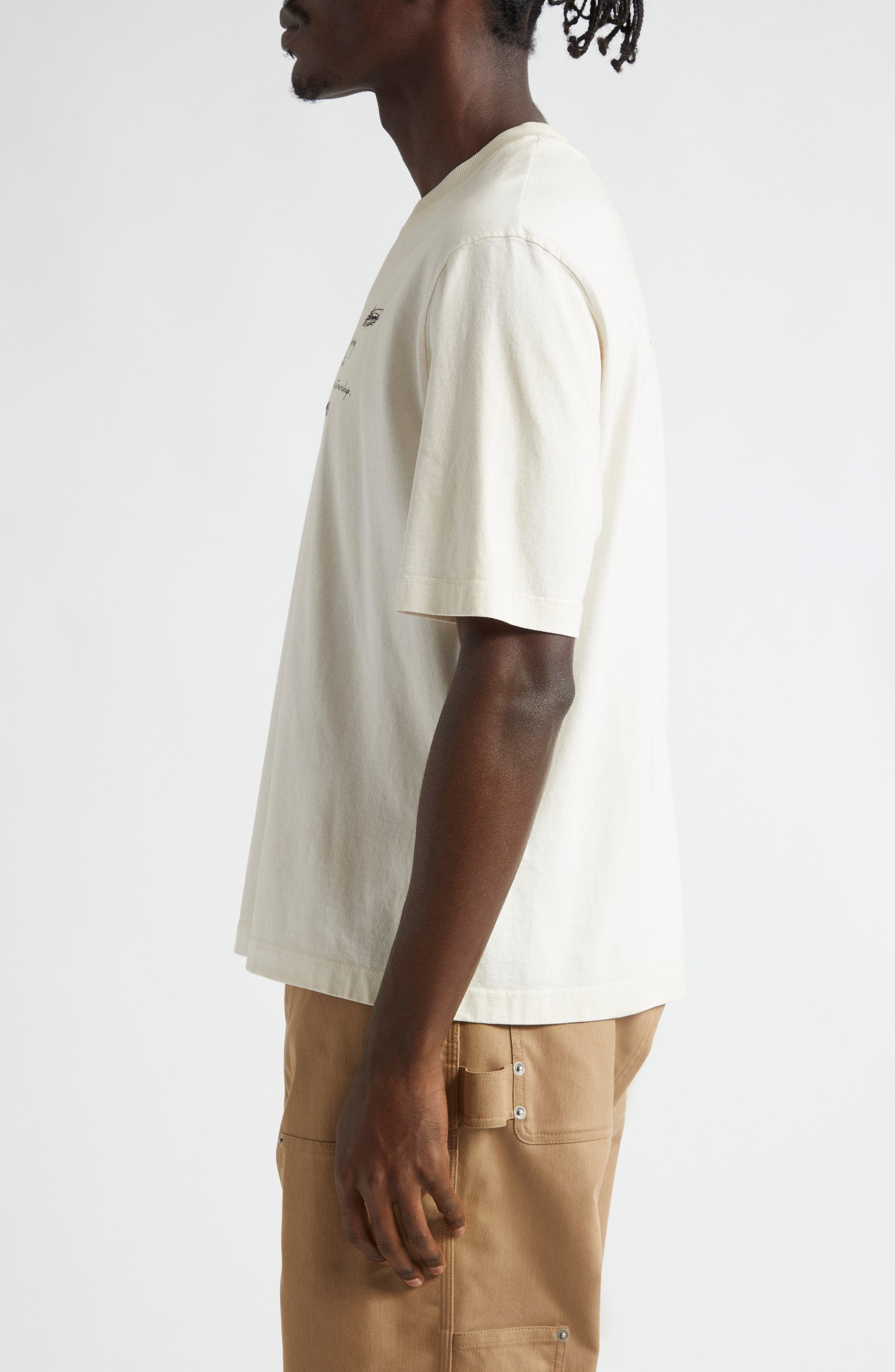 Golden Goose Gender Inclusive Journey Relaxed Fit Graphic T-Shirt in Heritage White/Black at Nordstr - 3