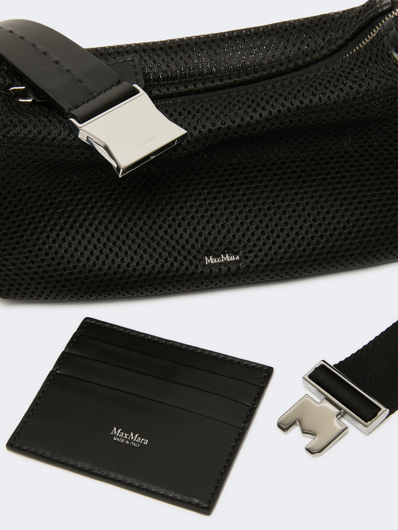 SKIPPERNETXS Micro handbag in technical mesh - BLACK 3
