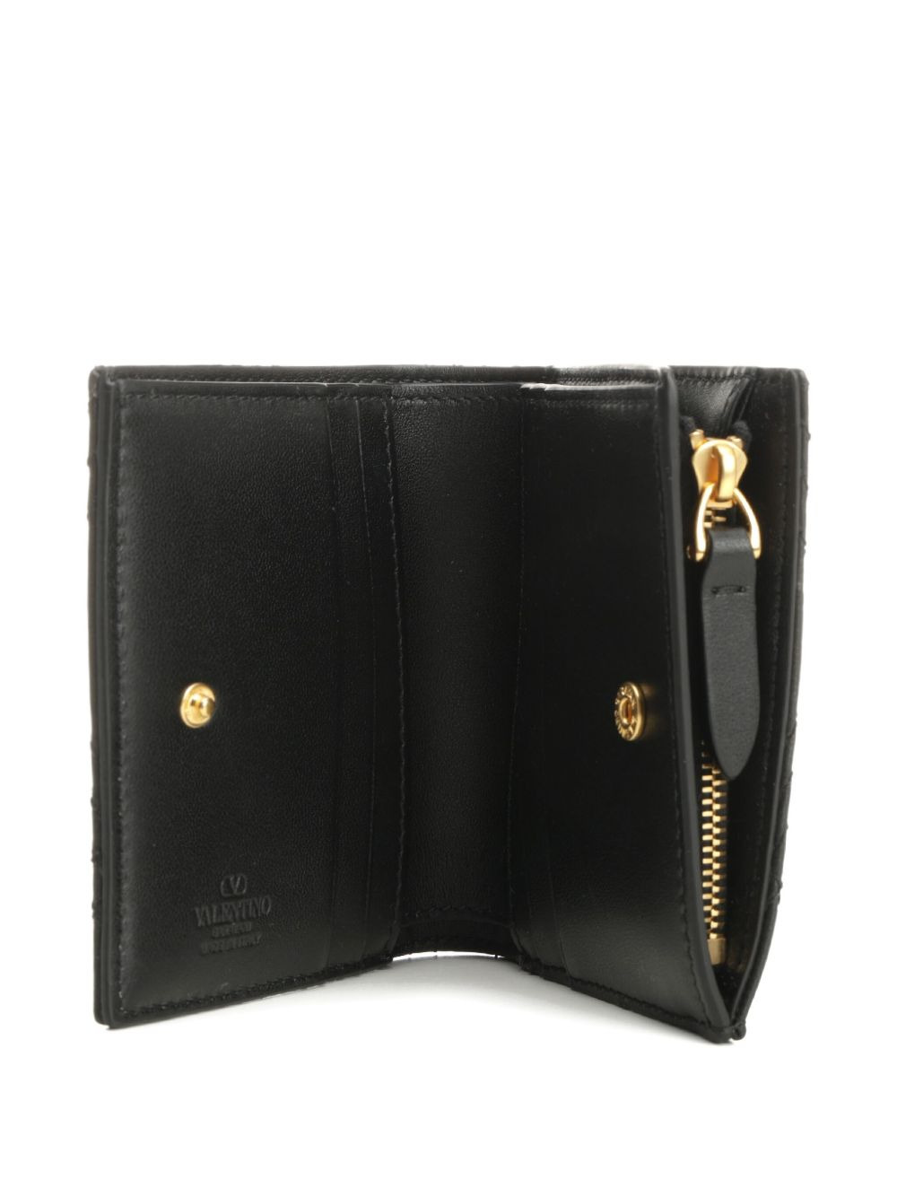 quilted VLogo wallet - 4