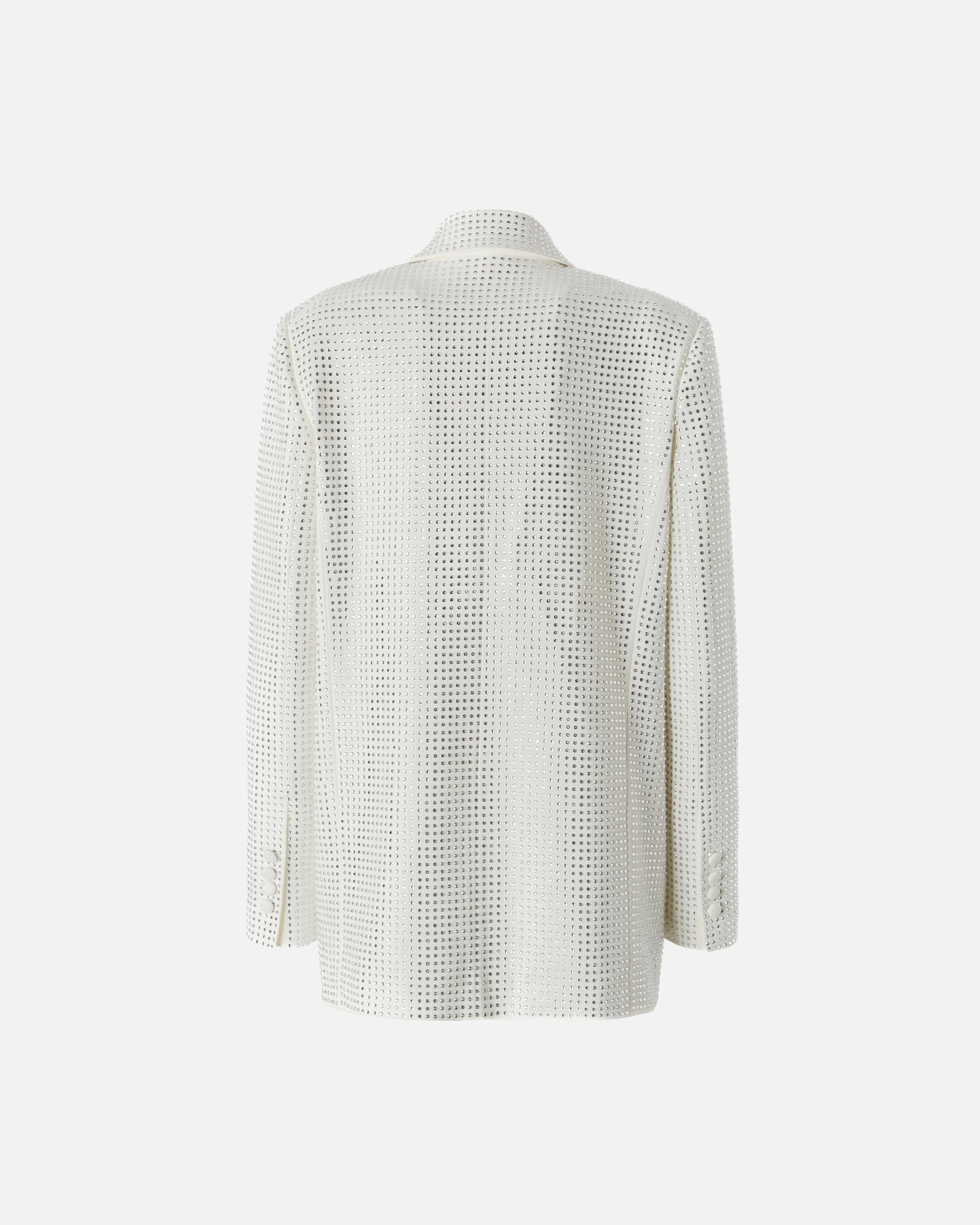WHITE BLAZER WITH APPLIED RHINESTONES - 6