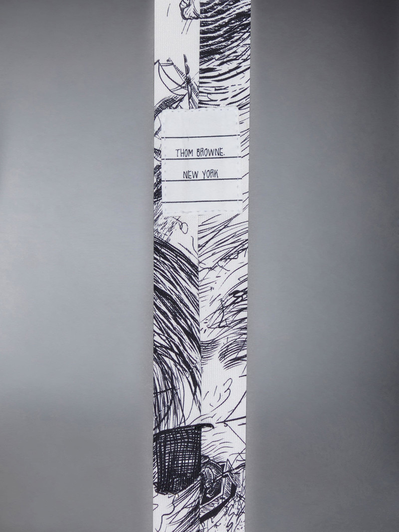 Nautical Toile Silk Twill Classic Tie 3