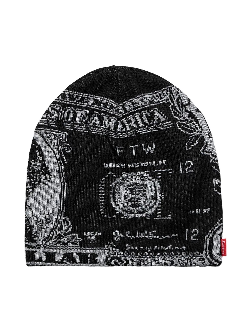 Dollar graphic-print beanie hat - 2