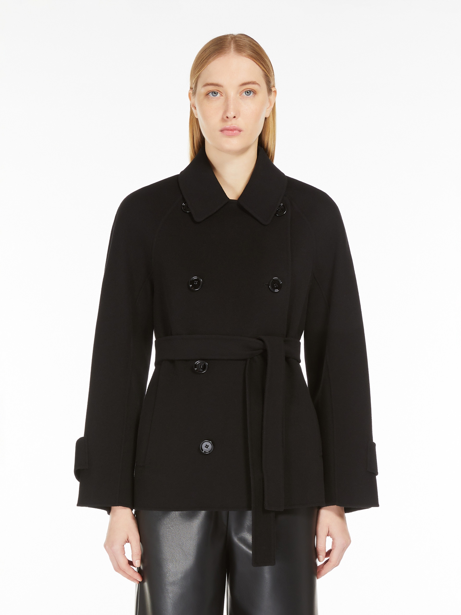 LOUIS Short wool trench coat - 3